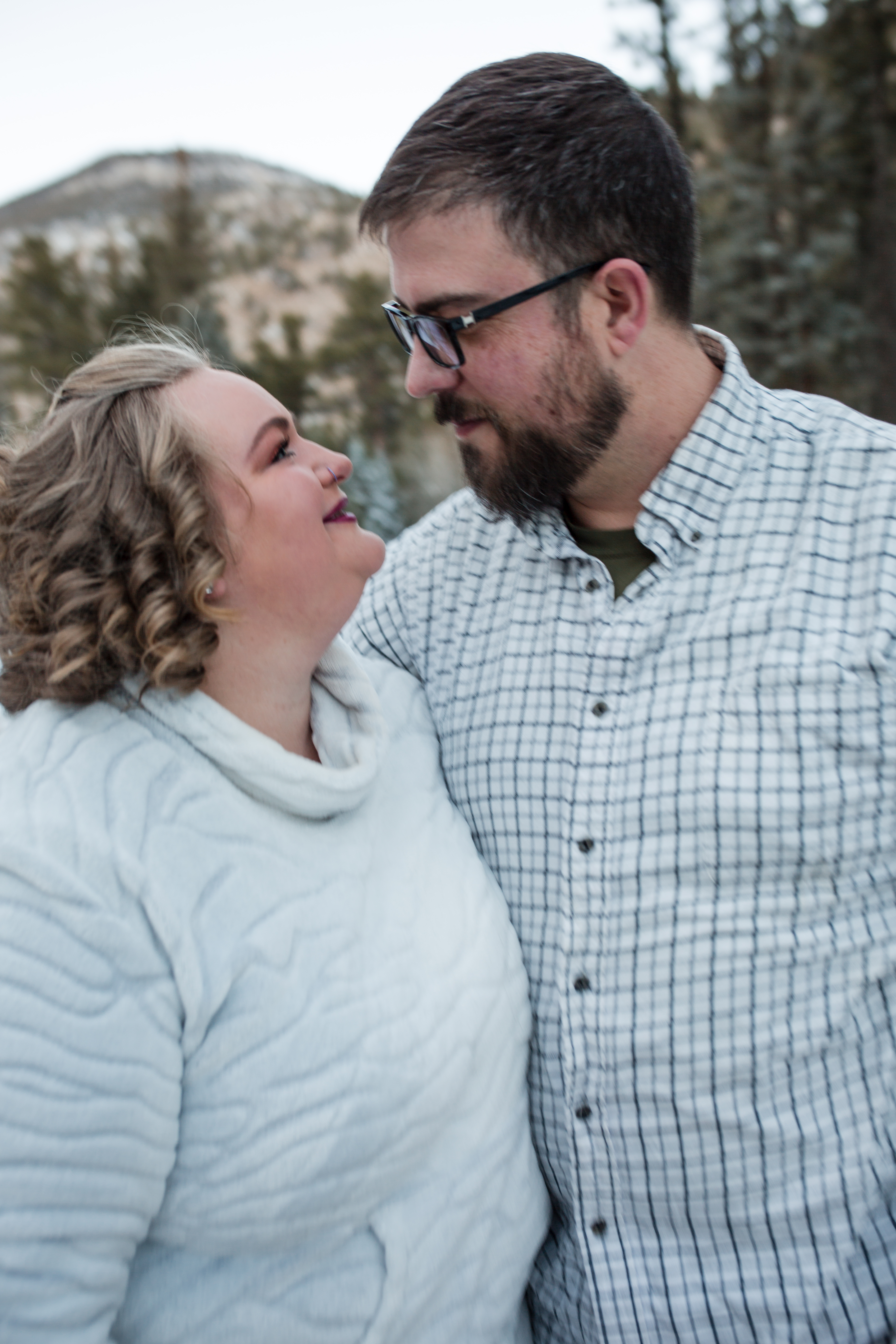 Couples engagement portrait session